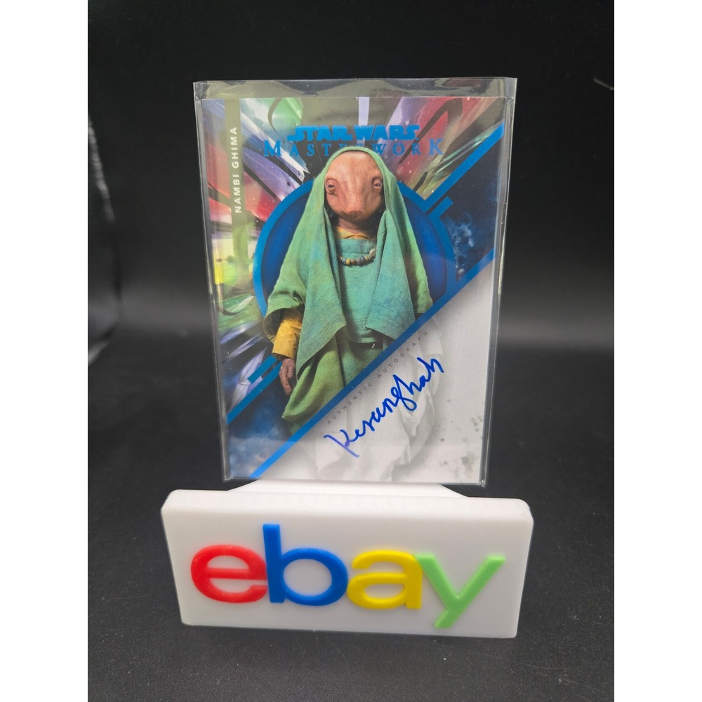 Topps Star Wars Masterwork Kiran Shah as Nambi Ghima Auto /99 MWA-KS Autograph